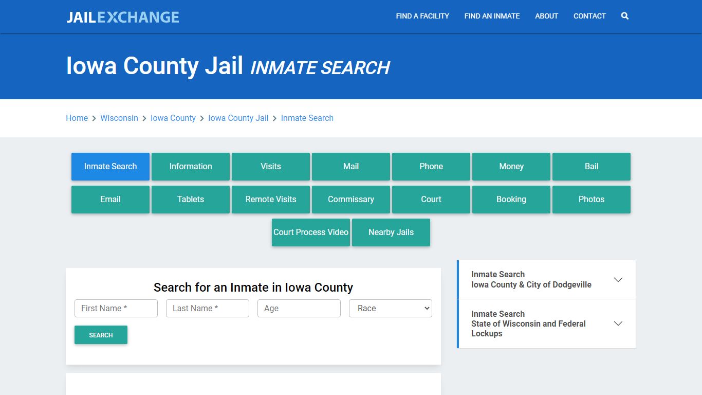 Iowa County Jail, WI Inmate Search: Roster & Mugshots